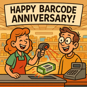 51 Years Since the First Barcode Scan Happy Barcode Anniversary