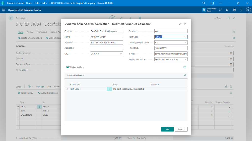 Dynamic Ship for Business Central