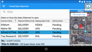 Delivery List Landscape