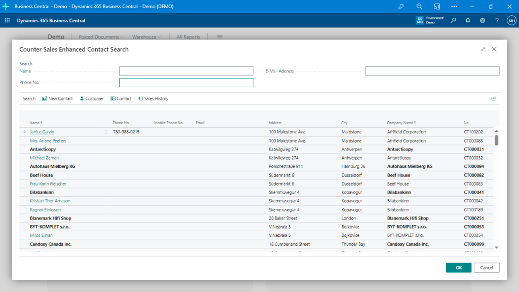 Enhanced Contact Search