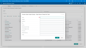 New Contact Creation
