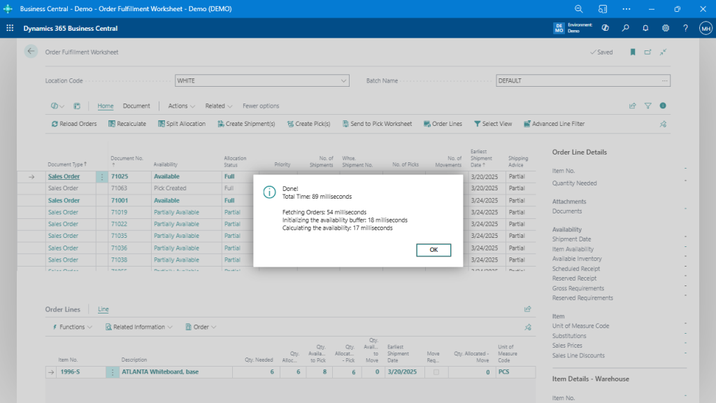 Recalculate Availability in Real Time