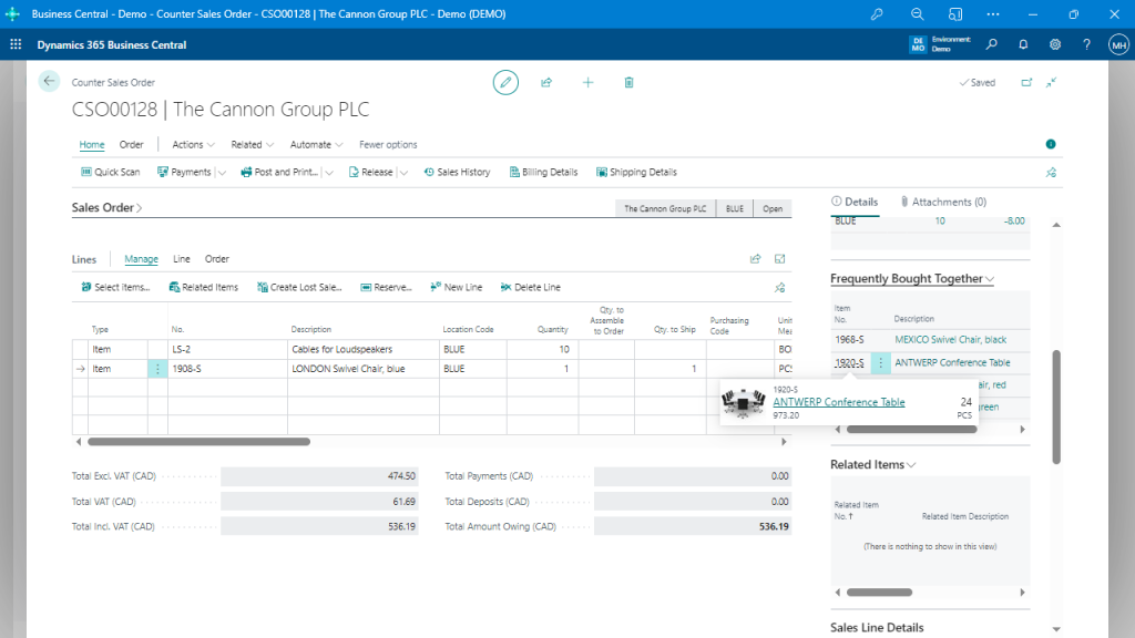 Sales Order Management